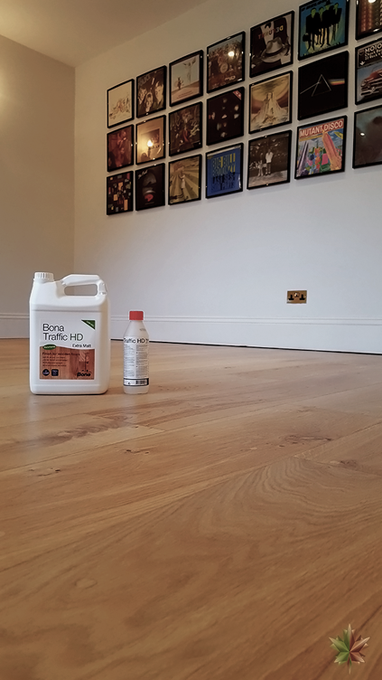 Refinishing hardwood floor without the dust