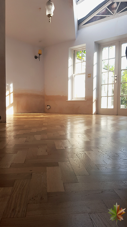 Reclaimed Parquet Floor Installation Refinishing Surrey