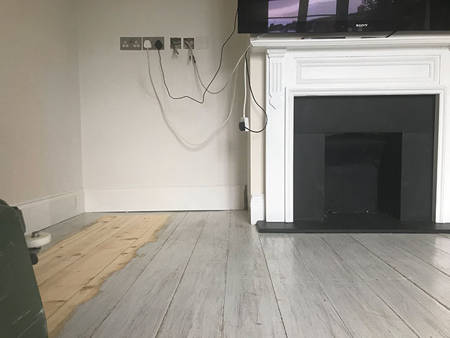 cobham cottage floor restoration - before
